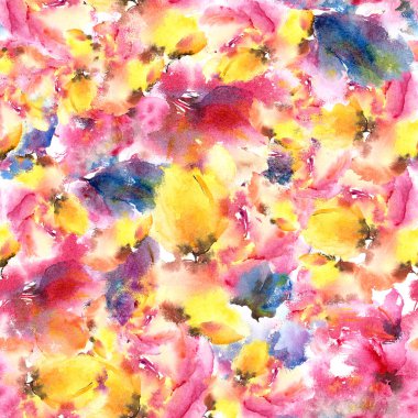 soyut çiçek duvar kağıdı el çekilmiş