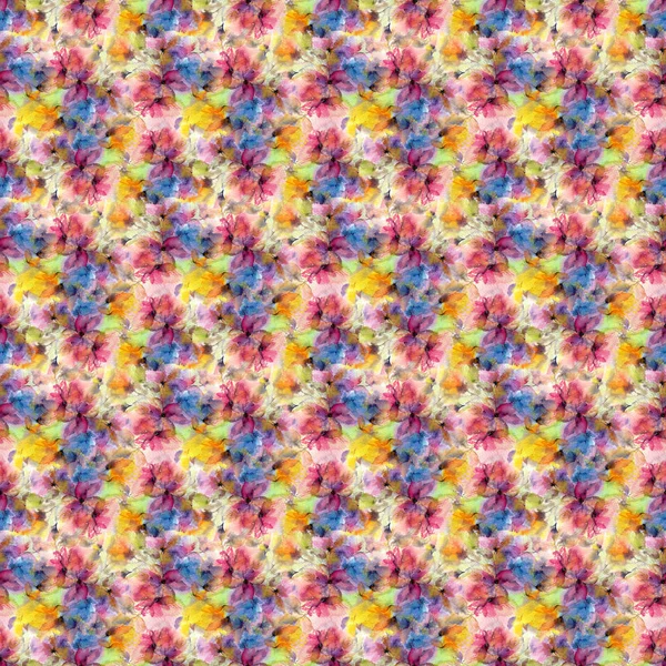 Ručně Tažené Abstraktní Květinové Tapety — Stock fotografie