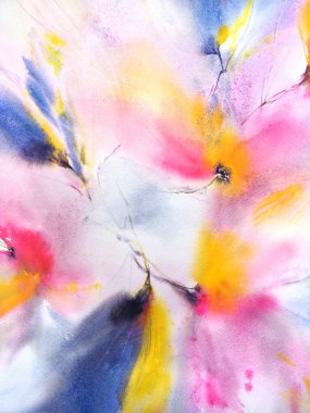 Çiçek arka plan. Suluboya narin çiçekler. Çiçek duvar sanatı. Çiçek tebrik kartı. Pembe çiçekli düğün davetiyesi.