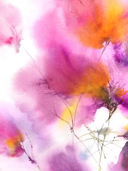 Çiçek arka plan. Suluboya narin çiçekler. Çiçek duvar sanatı. Çiçek tebrik kartı. Pembe çiçekli düğün davetiyesi.