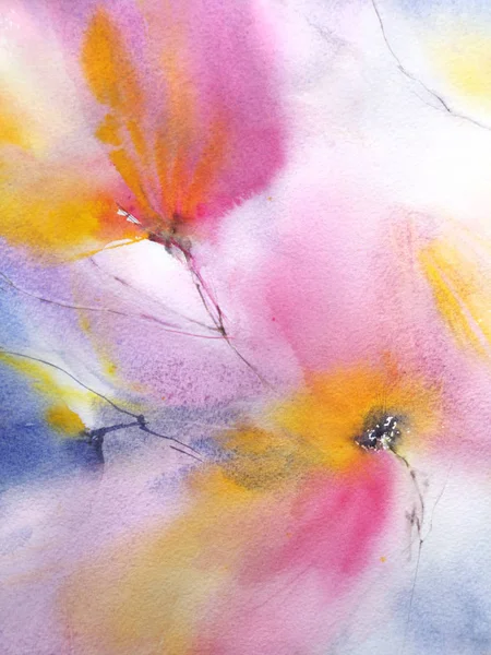 Çiçek arka plan. Suluboya narin çiçekler. Çiçek duvar sanatı. Çiçek tebrik kartı. Pembe çiçekli düğün davetiyesi.