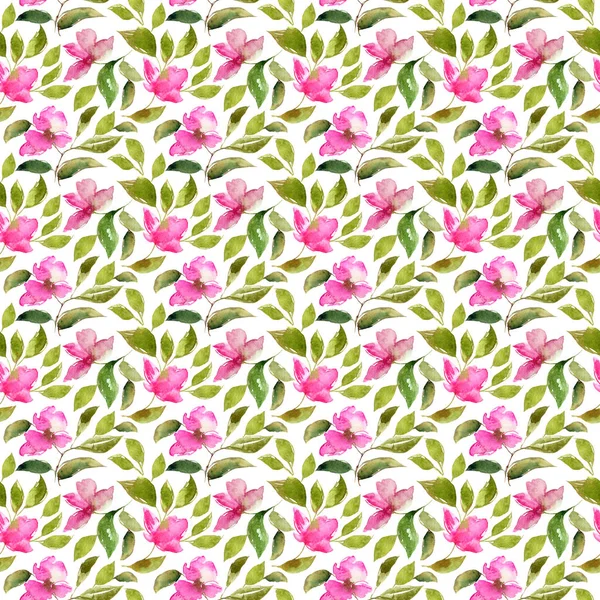 Sömlöst Blommönster Rosa Blommor Sömlös Bakgrund Blommigt Textilmönster Bröllop Blommig — Stockfoto