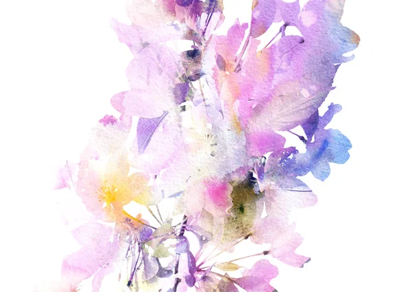 Квіткова Рамка Квіти Акварелі Весільне Запрошення Квіткового Дизайну Вітальна Листівка — стокове фото