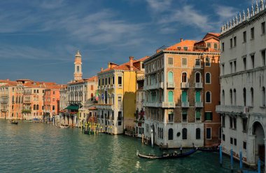 Canal Grande, Accademias Köprüsü. Venedik, İtalya.