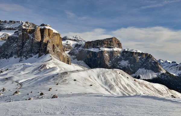 Skigebiet Selva di Val Gardena, Italien — Stockfoto