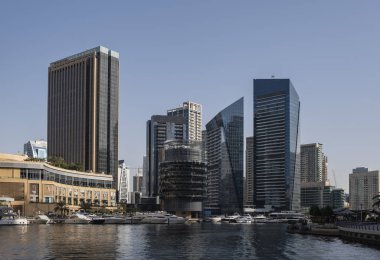 Dubai, Birleşik Arap Emirlikleri, Mayıs 2019 Dubai marinasının güzel manzarası. Uae