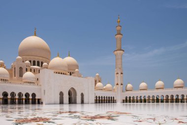 Şeyh Zayed Büyük Cami. Abu-Dabi, Uae. Mayıs 2019