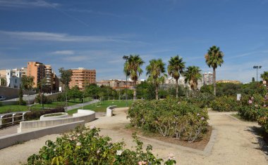 Eylül 'de Cabecera Park' ta. Valencia, İspanya