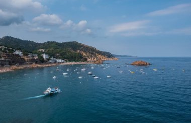 Ünlü Tossa de Mar Köyü, Costa Brava, İspanya