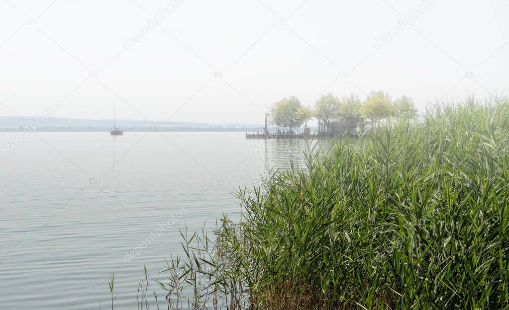 Lake Balaton in summer time, Hungary Keszthely 