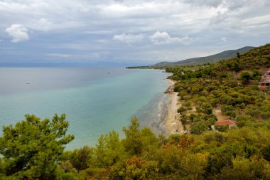 Yunanistan, Thassos 'taki güzel plaj
