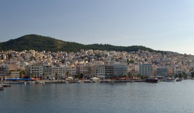 Eski şehir, Kavala, Doğu Makedonya ve Trakya, Yunanistan inanılmaz Panoraması