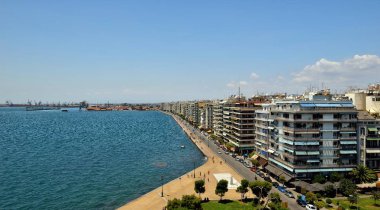 Beyaz Kule 'den Selanik, Makedonya ve Yunanistan panoramik manzara