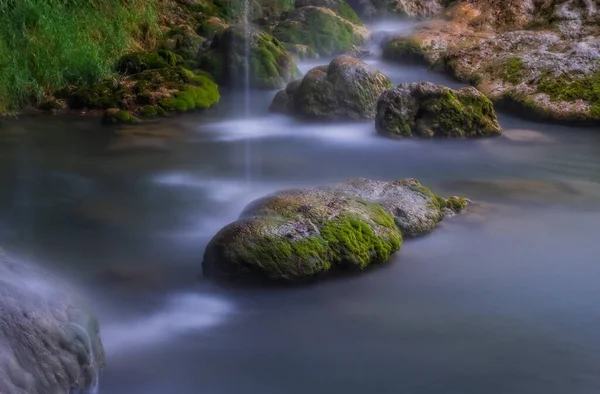 Magical Kursunlu Waterfalls Antalya Turkey Kursunlu Selalesi August 2020 Long — Stock Photo, Image