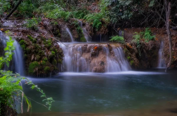 Magical Kursunlu Waterfalls Antalya Turkey Kursunlu Selalesi July 2020 Long — Stock Photo, Image