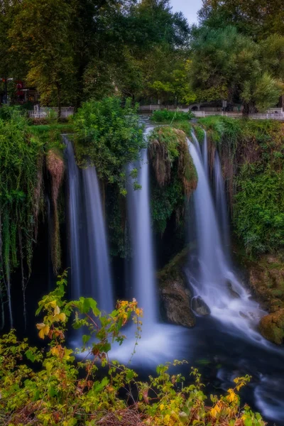 Parque Cataratas Upper Duden Ciudad Antalya Turquía Julio 2020 Imagen — Foto de Stock