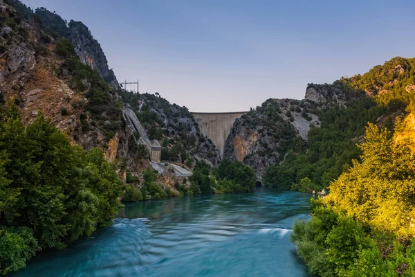 Side Turquie Juillet 2020 Barrage Sur Rivière Manavgat Près Ville — Photo