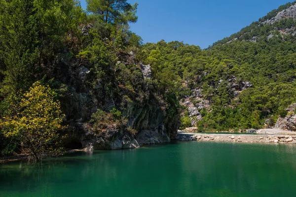Blick Auf Den Türkisfarbenen See Der Schlucht Goynuk Gelegen Beydaglari — Stockfoto
