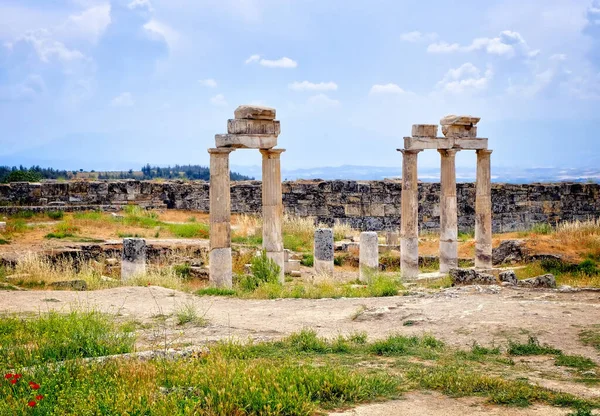 Hierapolis Ville Antique Dans Paysage Lieu Historique Dinde Mai 2018 — Photo