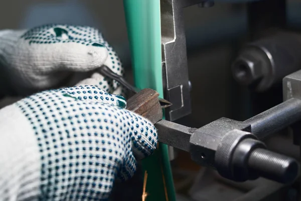 Indústria Metalúrgica Faíscas Quente Material Aço Moagem — Fotografia de Stock