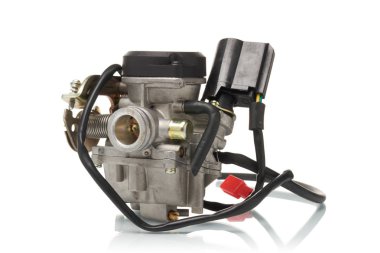 motor parçaları izole beyaz zemin üzerine
