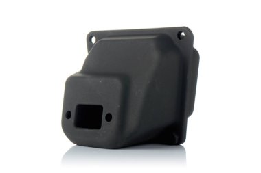 yalıtılmış bir arka plan üzerinde motor parçaları