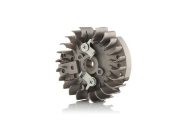 yalıtılmış bir arka plan üzerinde motor parçaları