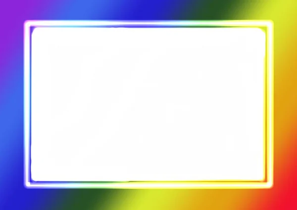 Abstrakt Färgglada Gradient Regnbåge Färger Bakgrund Fotoram Med Kopieringsutrymme Användning — Stockfoto