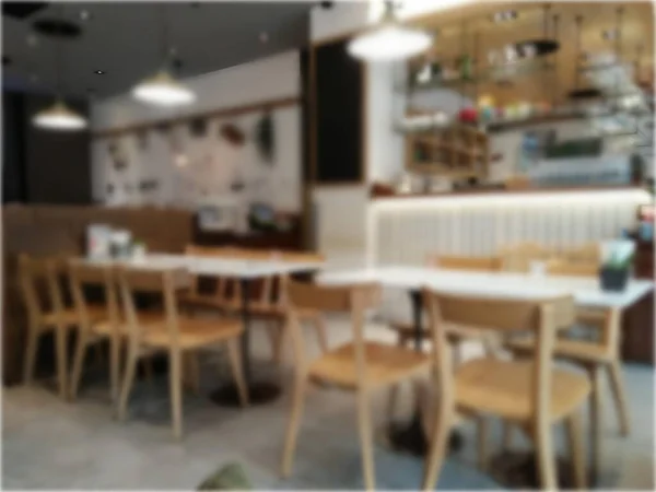 Blurred background in cafe restaurant  without people