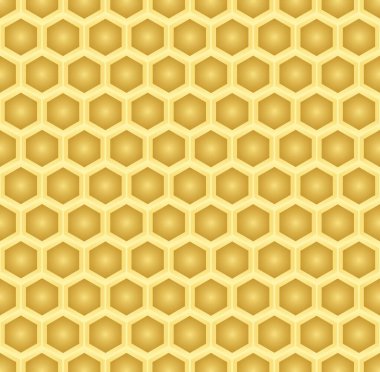 altın bal peteği vektör desen arka planı