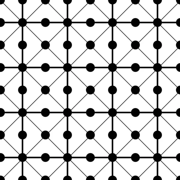 Motif Vectoriel Points Noir Blanc — Image vectorielle