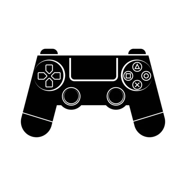 Black Game Controller Icon Symbol Logo Vector — Stock Vector