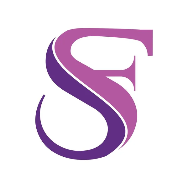 Monogram Brev Ursprungliga Logotyp Mall — Stock vektor