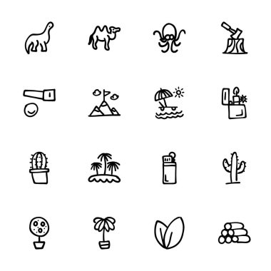 El çizimi Simgeler - Karalamalar, vektör