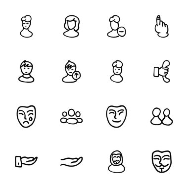 El çizimi Simgeler - Karalamalar, vektör