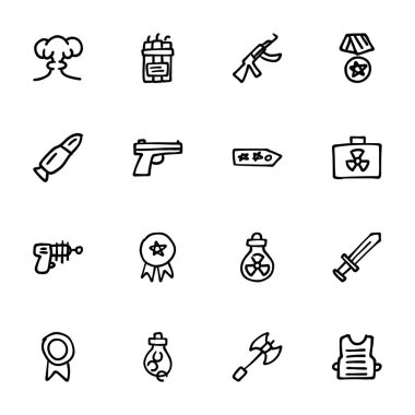 El çizimi Simgeler - Karalamalar, vektör