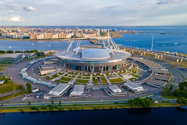 Arena Gazprom, o estádio da equipe de futebol Zenit — Fotografia de Stock