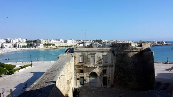 Otranto, Itálie, Evropa - 11. července 2016 panorama — Stock fotografie