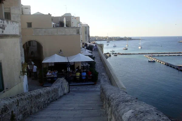 Otranto, Itálie, Evropa - 11. července 2016 panorama — Stock fotografie