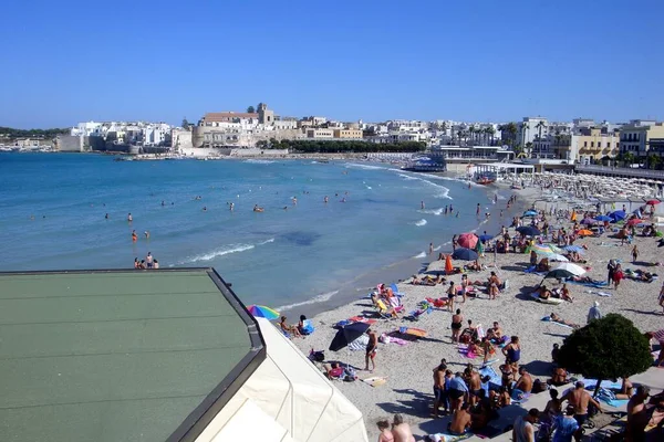 Otranto, Włochy, Europa - 11 lipca 2016 panorama — Zdjęcie stockowe