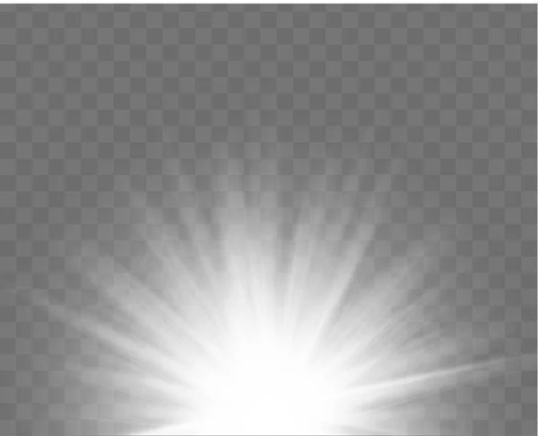 Lumière blanche soleil. — Image vectorielle