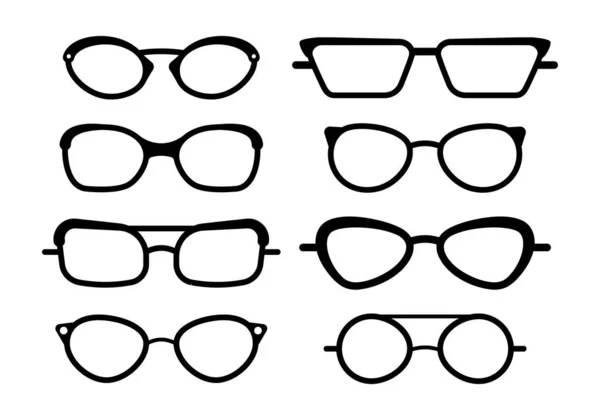 Vários óculos de sol, óculos. — Vetor de Stock
