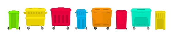 Poubelles conteneur. — Image vectorielle