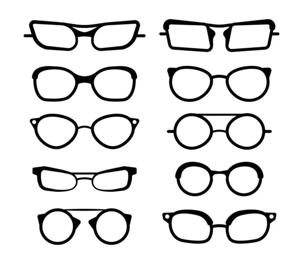 Varias gafas de sol, gafas. — Vector de stock