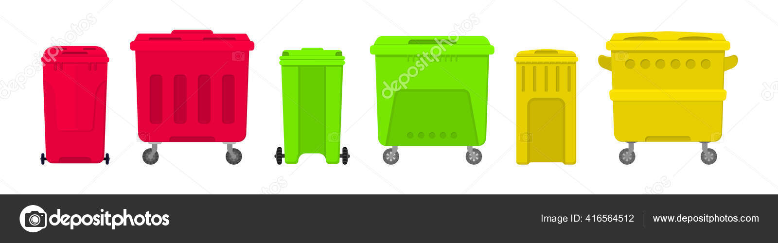 Tempat Sampah Kontainer Stok Vektor C Polyashenkohelena Gmail Com 416564512