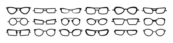 Vários óculos de sol, óculos. —  Vetores de Stock
