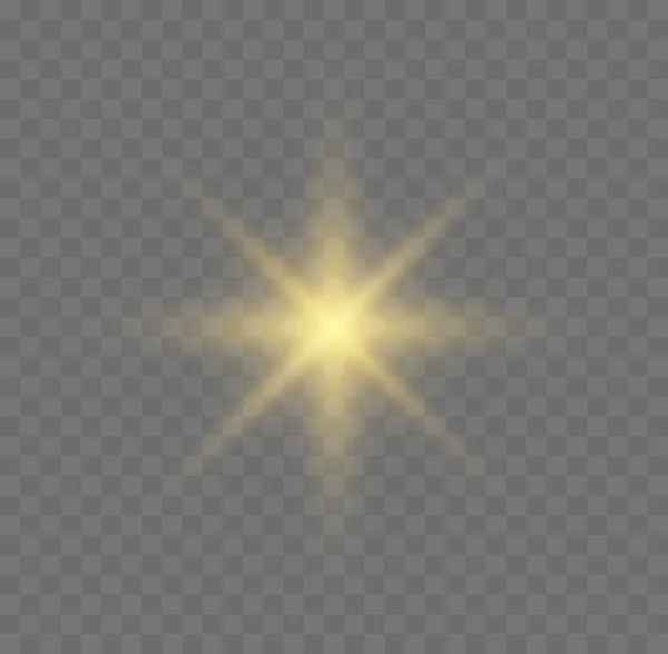 Étoile jaune brillante. — Image vectorielle