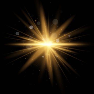 Sarı parıldayan yıldız.