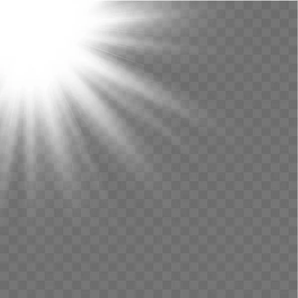 Rayons blancs horizontaux. — Image vectorielle