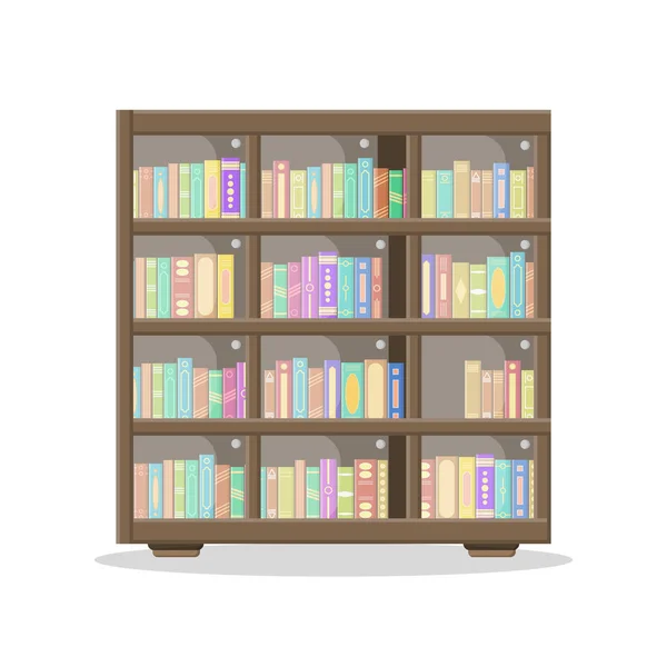 Nagy könyvtári könyv. — Stock Vector